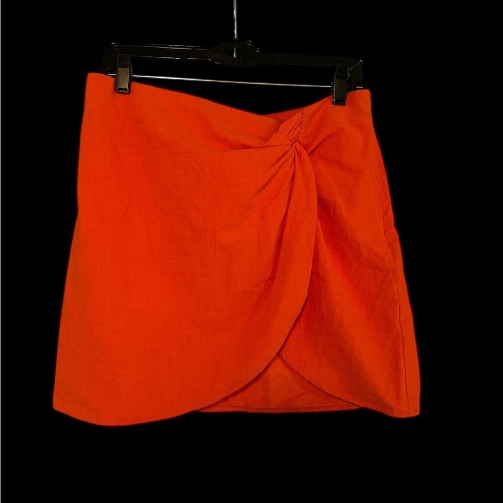 White Fox Orange Mini Skirt